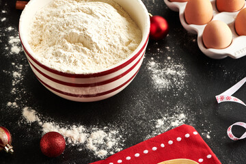 Ingredients for Baking Holiday Colors