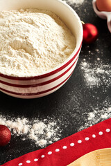 Ingredients for Baking Holiday Colors