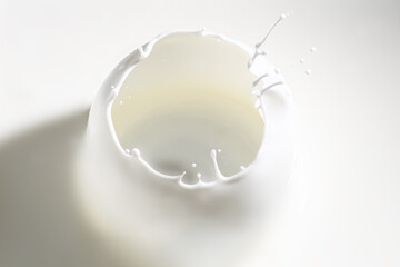 Abstraction with splashes of milk