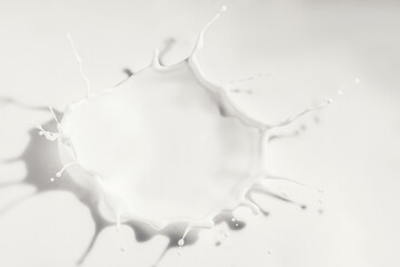 Abstraction with splashes of milk