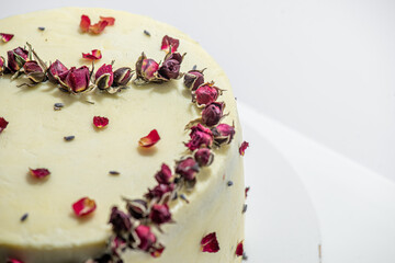 Tasty cake for celebration wedding or birthday party