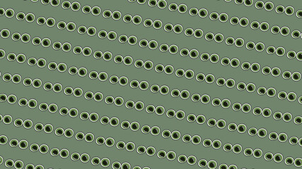 Green eyes pattern on green background