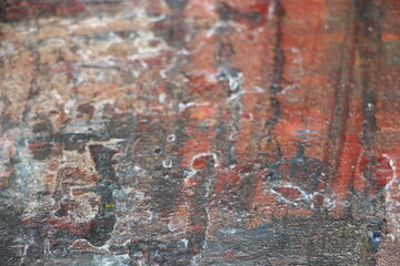 Rusty metal weathered painted crackled old dilapidated texture background