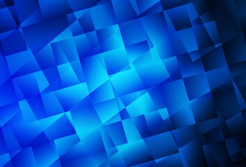 Dark BLUE vector backdrop with rhombus.