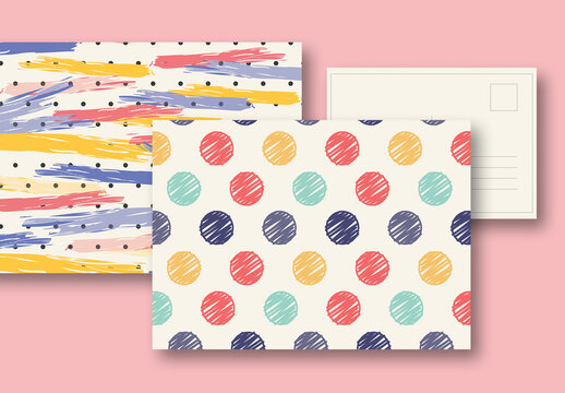 Polka Dot Pattern Postcards