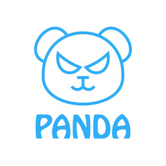 Head Of Panda Logo Design Template. Modern Design. Panda Logo. Vector Illustration