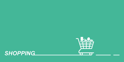 Editable Shopping Cart Icon. shopping concept vector, design templates and elements.
