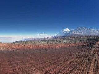 Naklejka premium A beautiful and inspirational mountain landscape