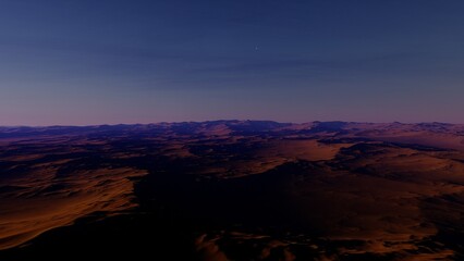 alien planet landscape, science fiction illustration, view from a beautiful planet, beautiful space background 3d render
