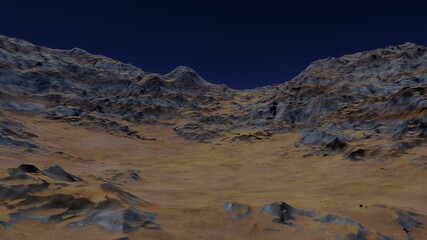 alien planet landscape, science fiction illustration, view from a beautiful planet, beautiful space background 3d render
