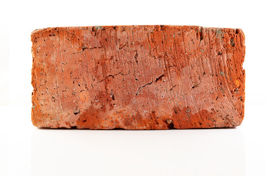 Fototapeta red brick isolated on white