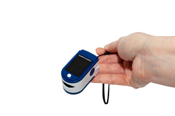 Pulse oximeter used to measure pulse rate and oxygen levels