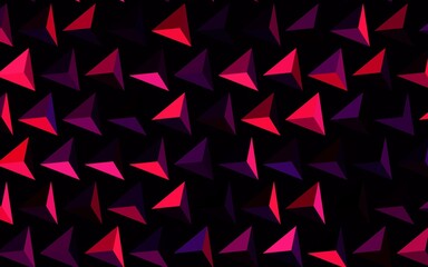 Dark Purple, Pink vector template with crystals, triangles.