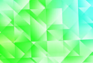 Light Green vector abstract mosaic background.