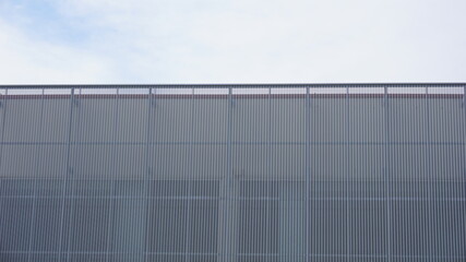 Fototapeta na wymiar industrial roof facade against white background