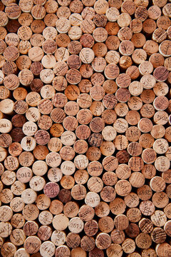 Stack of wine corks