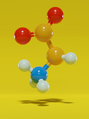Glycine (Gly, G) amino acid molecule.