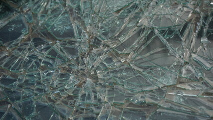 broken glass window background detail