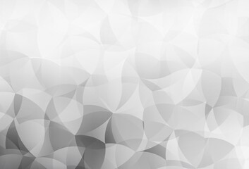 Fototapeta premium Light Gray vector abstract polygonal pattern.