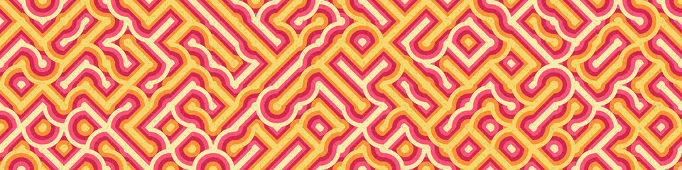 Abstract Geometric Pattern generative computational art illustration