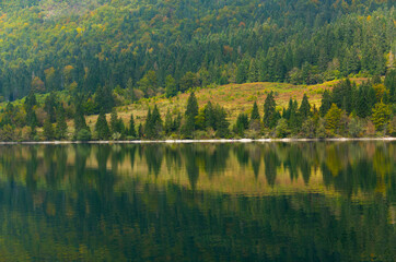 Lake Bohinj, Triglav National Park, Julian Alps, Municipality of Bohinj, Slovenia, Europe