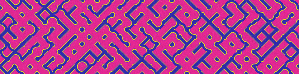 Abstract Geometric Pattern generative computational art illustration