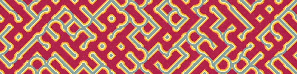 Abstract Geometric Pattern generative computational art illustration