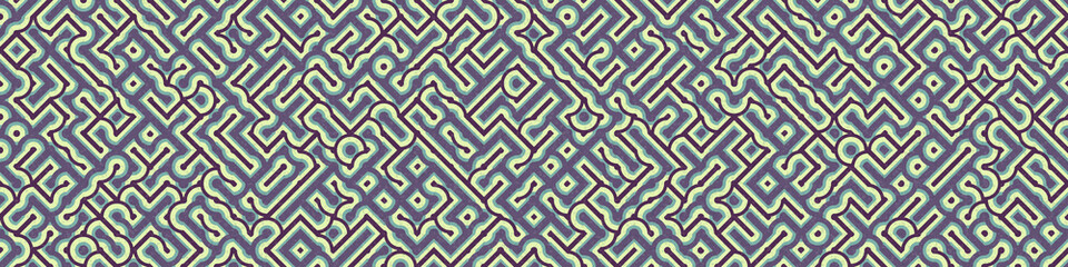 Abstract Geometric Pattern generative computational art illustration