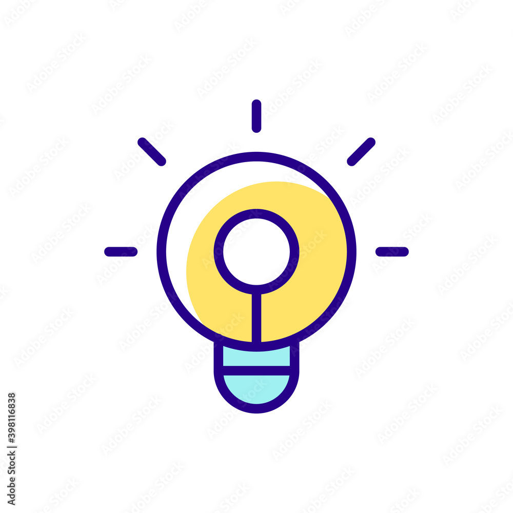 Poster bright rgb color icon. smartphone app for controlling lights. smart home application interface items