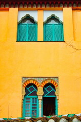 Nice neo-Mudejar-looking building in Granada's lovely Albaizín neighborhood