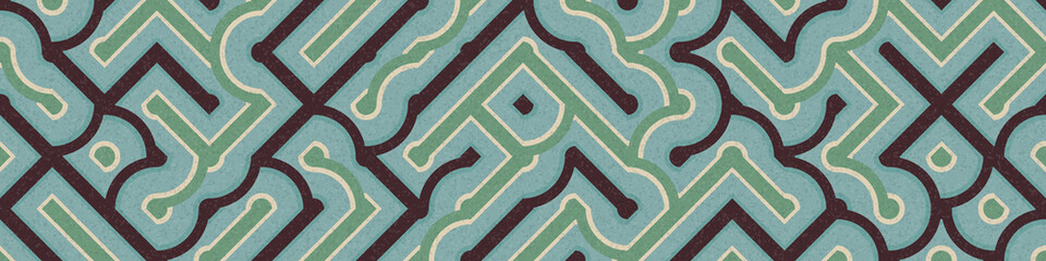 Abstract Geometric Pattern generative computational art illustration