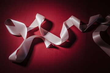 white ribbon