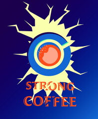 Start the day with strong coffee
