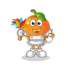 Obraz premium maid mascot. cartoon vector