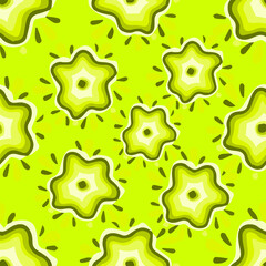 Bright abstract pattern. Yellow seamless background.