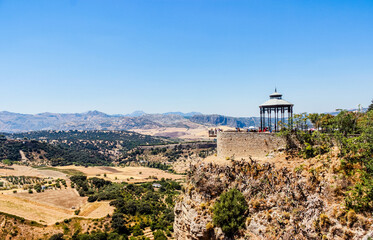 Fototapeta na wymiar High viewpoint in Ronda, Andalusia Spain 