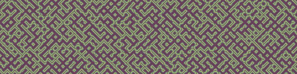 Fototapeta premium Abstract Geometric Pattern generative computational art illustration