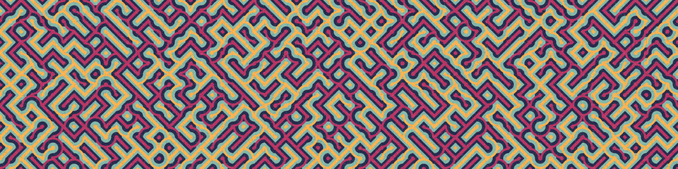 Abstract Geometric Pattern generative computational art illustration