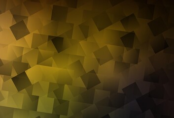 Obraz premium Dark Green, Yellow vector background in polygonal style.