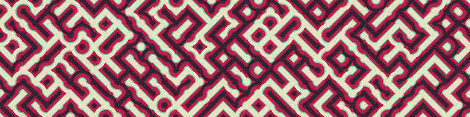 Abstract Geometric Pattern generative computational art illustration