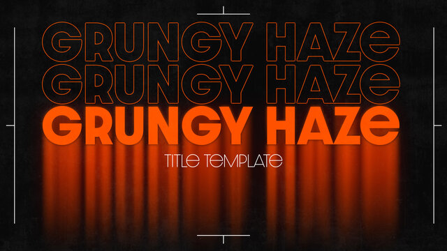 Grungy Haze Title