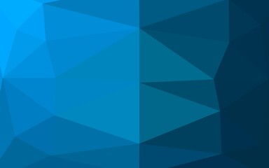 Light BLUE vector polygonal pattern. Modern geometrical abstract illustration with gradient. Template for your brand book.