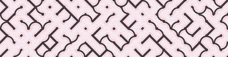 Abstract Geometric Pattern generative computational art illustration