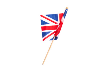 Flag of the United Kingdom, British flag, on a white background
