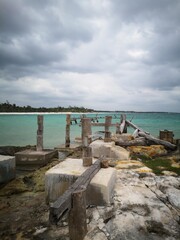 Obraz premium ruined jetty