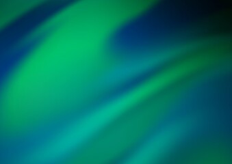 Dark Blue, Green vector blurred and colored background. A completely new color illustration in a bokeh style. The template for backgrounds of cell phones.