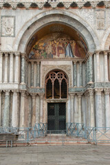St. Mark's Basilica, exterior of the cathedral church, City of Venice, Italy, Europe
