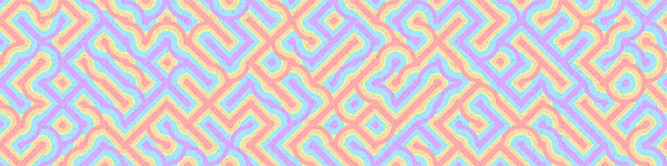 Abstract Geometric Pattern generative computational art illustration