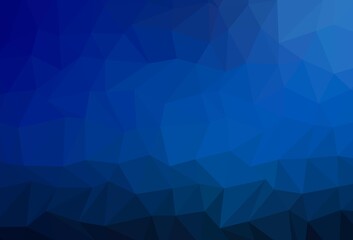 Dark BLUE vector abstract polygonal layout.