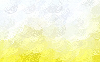 Fototapeta na wymiar Light Yellow vector texture with abstract poly forms.